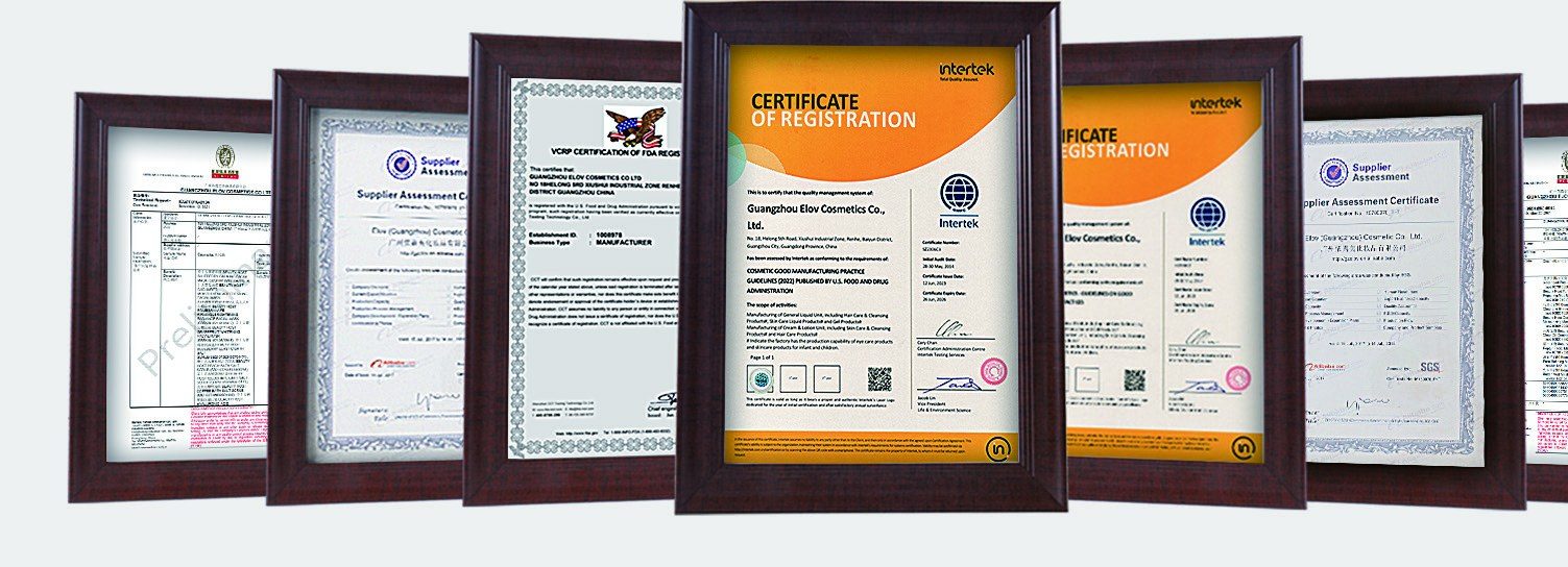 International cosmetics certifications
