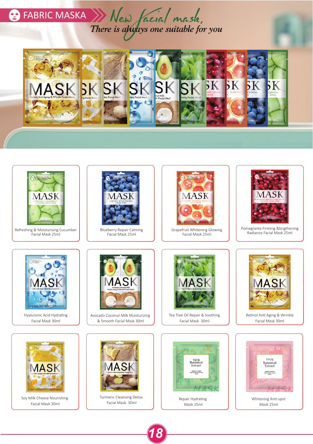Collagen & Sheet Masks catalog page 23